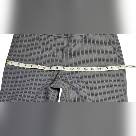 Express Design Studio Editor Trouser Suit Pants - Gray Striped - Picture 4 of 9